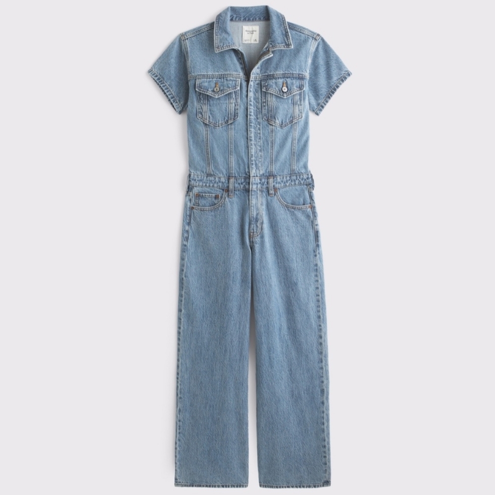 NWT Abercrombie & Fitch Denim Jumpsuit